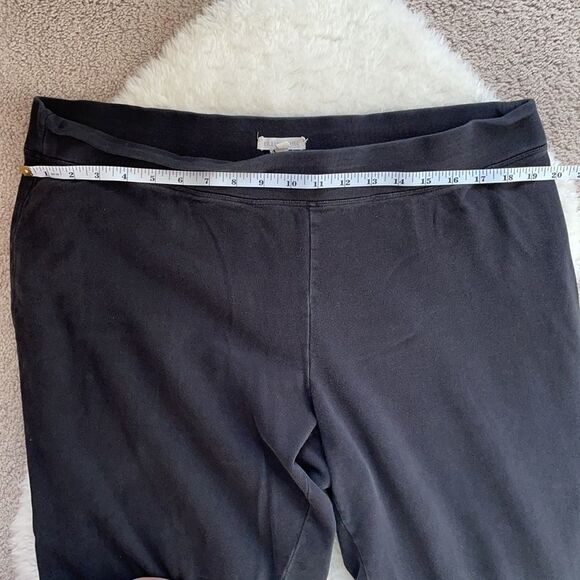 Eileen Fisher XL Black Straight Leg Lounger/Sweat Pants - Picture 4 of 6